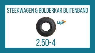 Band 2504 met plat loopvlak voor bolderkar steekwagen bolderwagen skelter rollator [upl. by Atiram]