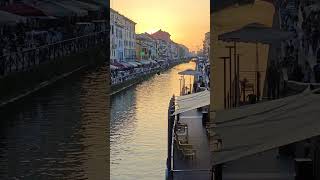 Naviglio Pavese  Milan allyoucanfly sunset sunnyday sunny [upl. by Benedetta]