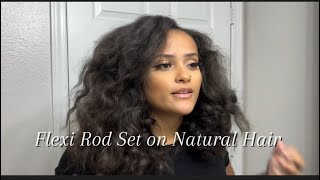 Flexi Rod Set on Natural Hair [upl. by Saloma]