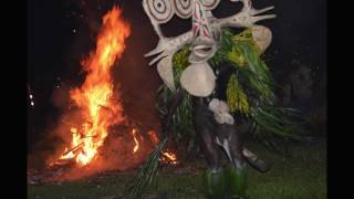 Baining Dancers Jump Through FIRE Rabaul Papua New Guinea [upl. by Hugon855]