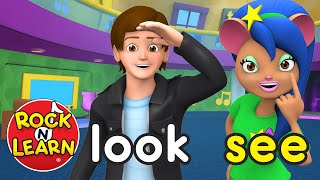 Sight Words Level 1  Preschool amp Kindergarten Reading  Rock N Learn [upl. by Kartis]