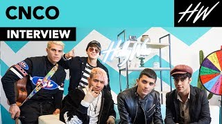 CNCO Reveals Their Hidden Talents amp Which Celeb They Fanboy Over  Hollywire [upl. by Nodnil]