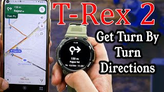 Enable Amazfit T Rex 2s Google Maps Turn By Turn Navigation Feature 😮 [upl. by Aihset534]