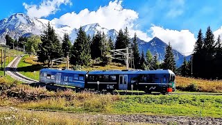 Bergfahrt der Tramway du Mont Blanc  vom Col de Voza zum Mont Lachat 2073 m  Haute Savoie [upl. by Dorina624]