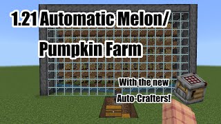 How to make a MelonPumpkin farm 121 bedrock edition [upl. by Fording]