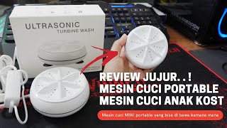 MESIN CUCI MINI ULTRASONIC MESIN CUCI MURAH 150rb an  ULTRASONIC TURBINE WASH [upl. by Shaylynn]