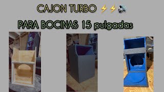 SI QUIERES FABRICAR UN CAJON TURBO DE BAJO TIENES QUE VER ESTE VIDEO [upl. by Afrikah]