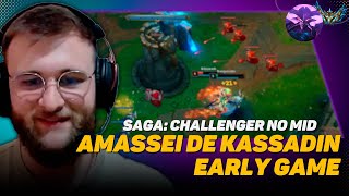 O TRUQUE para JOGAR de KASSADIN EARLY GAME  DESAFIO CHALLENGER NO MID 7  Ranger cortes [upl. by Nnaira]