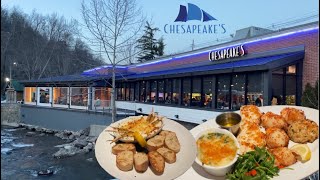 CHESAPEAKES SEAFOOD  Gatlinburg Tennessee  Restaurant amp Food Review [upl. by Honey]