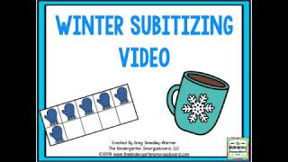 Winter Subitizing Video Slow Version [upl. by Devina]