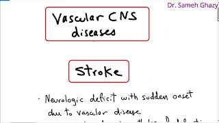 Systemic pathology 21  CNS 4 vascular brain lesions  DRSAMEH GHAZY [upl. by Rehpotsihc]