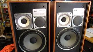 Vintage Wharfedale Linton 3XP Main  Stereo LoudSpeakers 197475 [upl. by Meredithe]