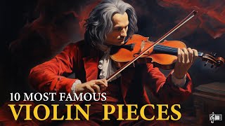 10 Most Famous of Violin Pieces 🎻 Bach Vivaldi And Paganini  Four Seasons La Campanella Caprice [upl. by Gratianna]