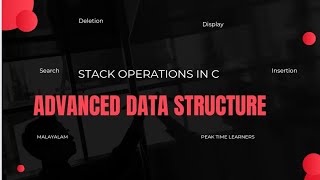 Stack operations complete code in c ADS LAB mca s1 insertion deletion display search [upl. by Nylirehs997]