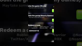 🔥 NEW ALL WORKING NOVEMBER CODES for Rivals in 2024 roblox rivals rivalsroblox rivalstars [upl. by Jeth328]