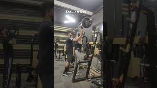 Standing Barbell Shoulder Press [upl. by Beesley673]