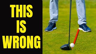 You Cant Hit Driver Straight Using This Popular Ball Position [upl. by Kotta225]