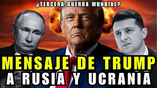 Trump a Rusia y Ucrania quotReúnanse conmigo y resuelvan esta terrible guerraquot  ASN [upl. by Marietta]