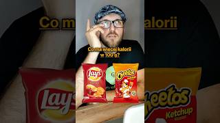 Co ma więcej kalorii jedzenie kalorie kcal lays cheetos delicje czekolada food foodie [upl. by Antrim]