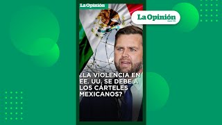 Vance asegura que la violencia armada en EE UU se debe a los cárteles mexicanos  La Opinión [upl. by Ellirehs]