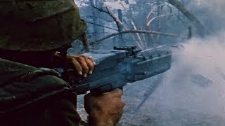 Creedence Clearwater Revival  Run Through The Jungle Vietnam heavy combat footage [upl. by Ahseinod165]