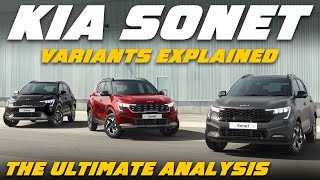 2024 Sonet Facelift Petrol Variants Explained  HTE HTK HTK HTX HTX GTX X Line  May [upl. by Coucher]