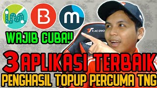 3 APLIKASI PENGHASIL TOPUP FREE 2021 ‼️ 100 Legit [upl. by Papageno]