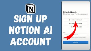 How to Sign Up to Notion AI Account 2024  Register Notion AI Account [upl. by Norword498]