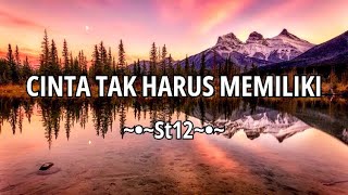 St12  CINTA TAK HARUS MEMILIKI Lirik🎶 [upl. by Odlanor]