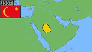 Territorial Expansion of Jabal ShammarHail 18661921  Source Geacron [upl. by Anifares]