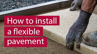 How to Install Concrete Flag and Block Paving Flexibly  Marshalls [upl. by Manfred]