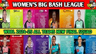 Womens Big Bash League 202425 schedule  Womens Big Bash League 202425 player list  WBBL squad [upl. by Mika206]