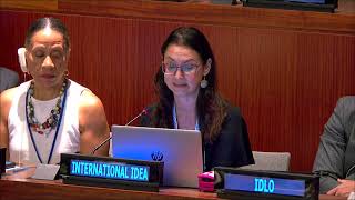 Statement at HLPF SDG in Focus on SDG 16 on 11 July 24 [upl. by Nairadal]