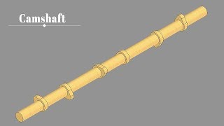 Camshaft  Autodesk Inventor Tutorial [upl. by Amihsat846]