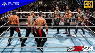 WWE 2K24  The Bloodline vs The Bloodline OTC  Tag Team Elimination Match  PS5™ 4K60 [upl. by Mabelle591]