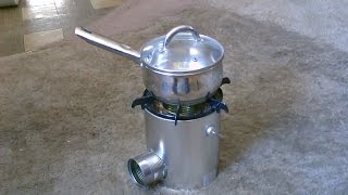 Tin Can Rocket Stove  Simple DIY  cooks great  Quick View [upl. by Ahsienal]