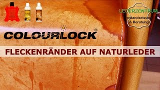 Fleckenränder auf Leder Anleitung  COLOURLOCK [upl. by Leviram]