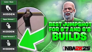 BEST JUMPSHOT FOR 6’7 AND 6’8 BUILDS ON NBA 2K25 [upl. by Asare978]