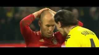 Subotic trolls Robben after penalty miss  Borussia Dortmund vs Bayern Munich 10  110412 [upl. by Sedgewinn583]