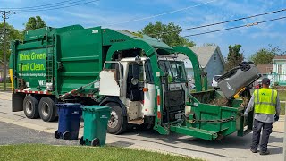 Waste Management 265198 Autocar ACX McNeilus Atlantic Carry Can Garbage Truck [upl. by Moulton]