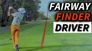 How To Hit The FAIRWAY FINDER With The DRIVER In Golf [upl. by Crudden]