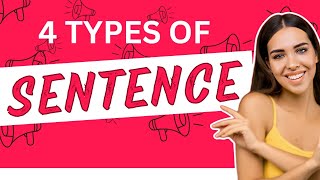 4 Types of SENTENCE  STATEMENT  QUESTION  IMPERATIVE  EXCLAMATION [upl. by Kcajyllib]