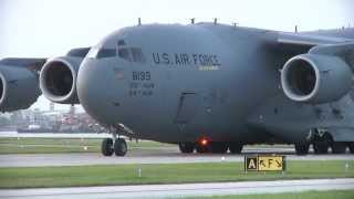 C17 Lands at small commuter airport by accident [upl. by Ettenoj]