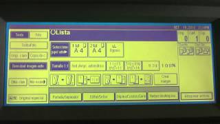TUTORIAL COPIADORA RICOH AFICIO 3030 PANEL DE CONFIGURACION [upl. by Hgielac452]