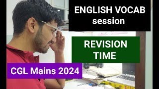 English vocab Revision SSC CGL Mains 2024  ssc cgl cglmainsmock indiaeducation sscexams [upl. by Genisia173]