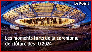 Les moments forts de la cérémonie de clôture des JO 2024 [upl. by Anelrats998]