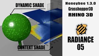 Honeybee RADIANCE Part 5  Dynamic Shading Context and Schedules  Ladybug tools 130 [upl. by Aerdnuahs317]