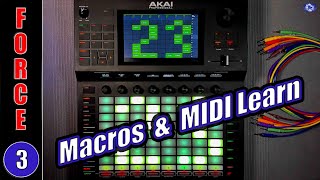 TUTO AKAI Force  Mode Macro et MIDI Learn [upl. by Merfe43]