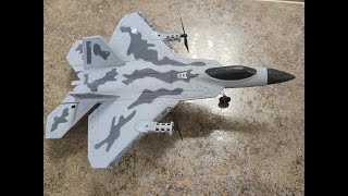 Studio Kaiju RC Review  The Aigimu F22 4 channel plane [upl. by Bradski494]