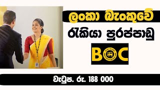 Bank Of Ceylon Vacancies 2025 – BOC Job Vacancies [upl. by Ynnor407]